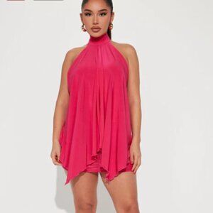 Olivia Lady Mini Dress - Fuchsia